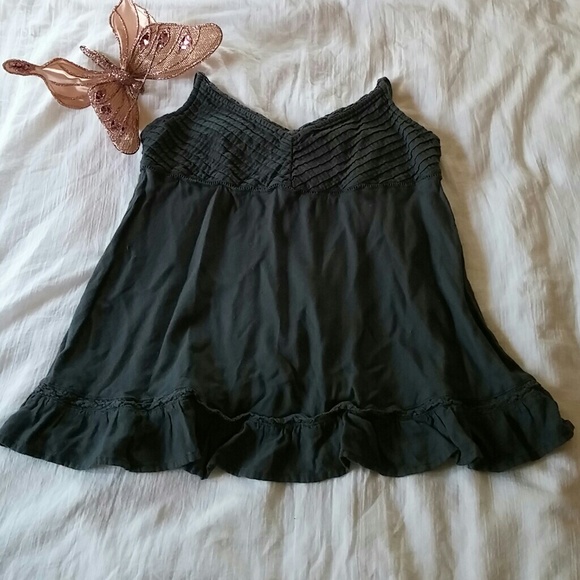 Hollister Tops - Charcoal Gray Hollister Babydoll Cami